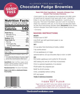 Gluten Free Fudge Brownie Baking Mix by The Grain Free Baker- Vegan & Gluten Free - Low Carb - Top 8 allergen free - Healthy and Natural Ingredients - 13 Oz