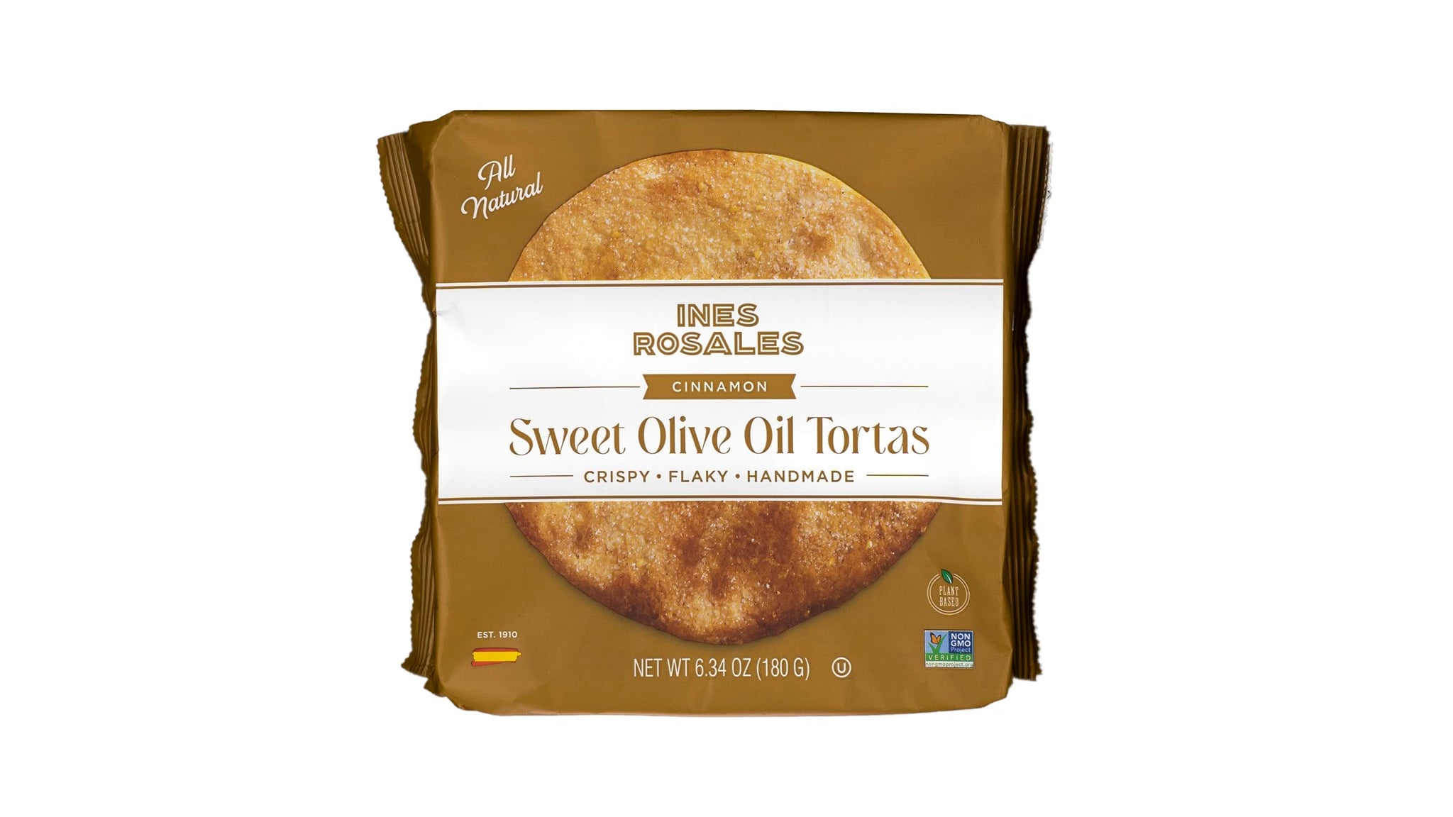 Ines Rosales Tortas Bundle - 5 Original + 5 Cinnamon - Handcrafted Spanish Olive Oil Tortas, Traditional Sweet and Spiced Delights