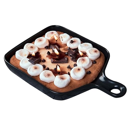 Skillet Cookie with Chocolate and Marshmallow Realistic Food Vegetable Wax Candle