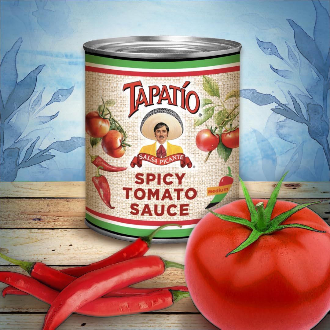 Tapatio Spicy Tomato Sauce 40oz Pack, Mexican Salsa Roja, Jitomate Chili Sauce Marinade For Enchiladas, Chilaquiles, Tacos, Wet Burritos, Pasta, Soup