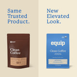 Equip Foods Clean Coffee | Gold Standard, Certified Organic, Fair Trade, Regenerative | Medium Roast, Whole Bean, Nicaragua | Brown