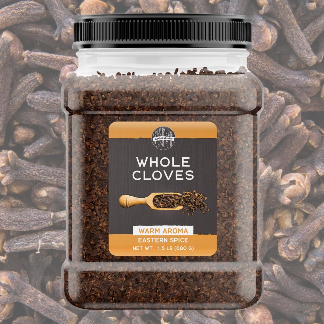 Birch & Meadow 1.5 lb of Whole Cloves Warm & Flavorful Spice, Versatile