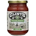 Clint’s Texas Salsa, Mild, 16 Ounce - Fresh Chunky Tomato Salsa, Low Sodium & Gluten Free, Authentic Texas Style Dip for Chips, Tacos, Nachos