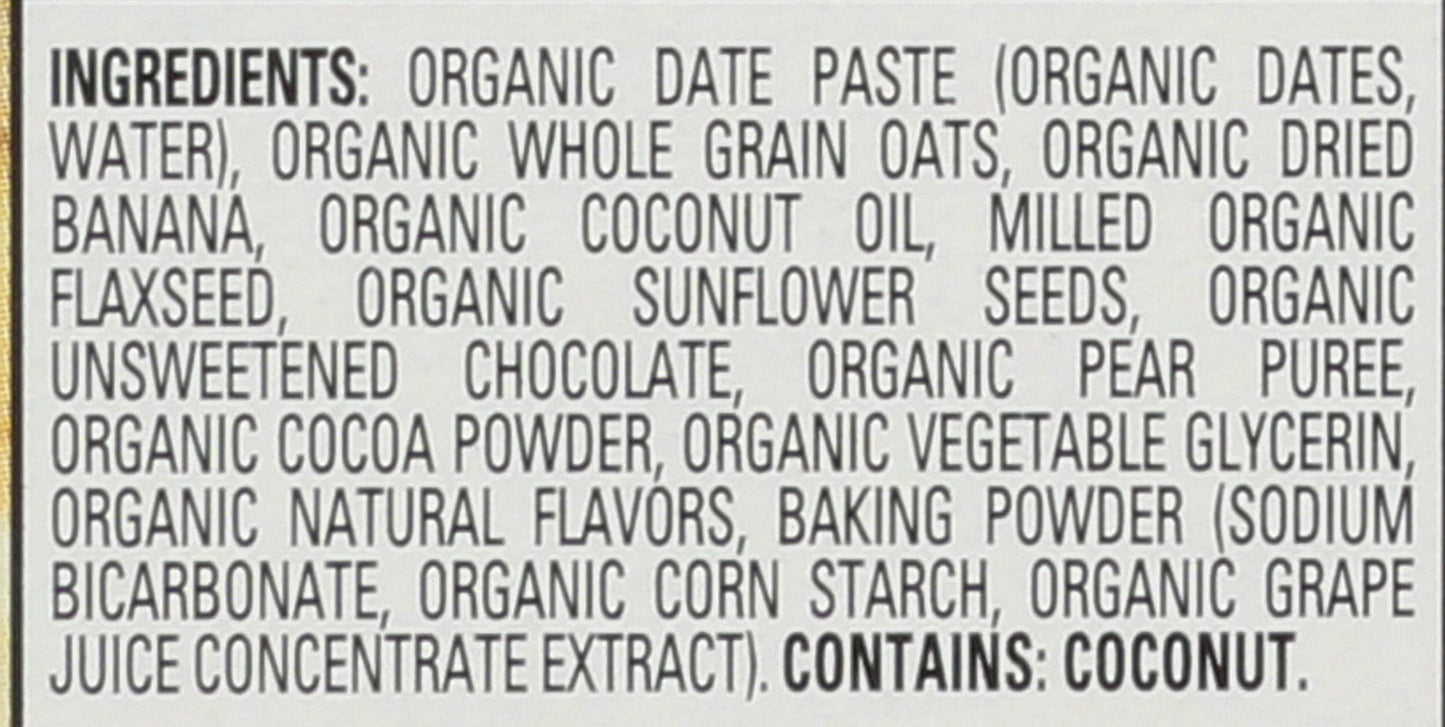 HappyKid Organic Banana & Chocolate Fruit & Oat Bar 5 Count, 4.95 OZ