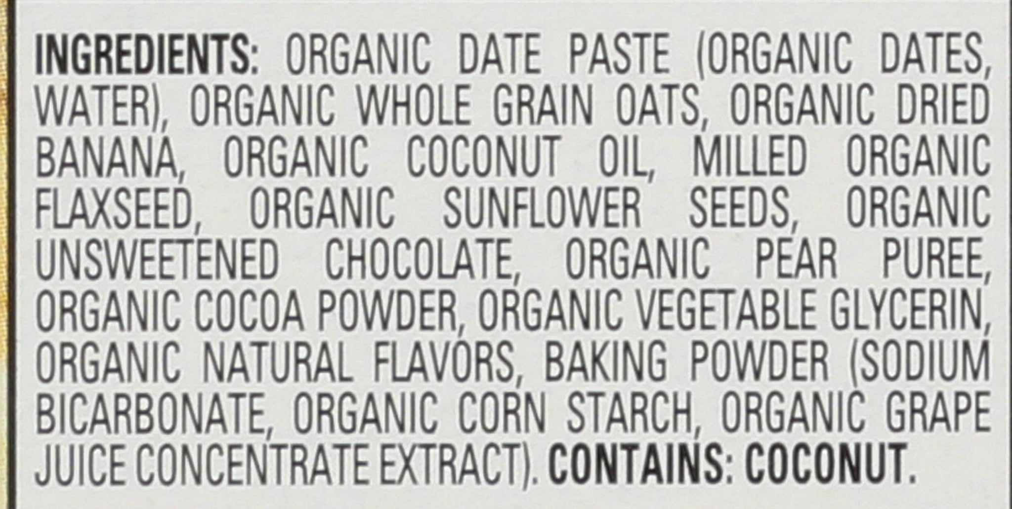 HappyKid Organic Banana & Chocolate Fruit & Oat Bar 5 Count, 4.95 OZ