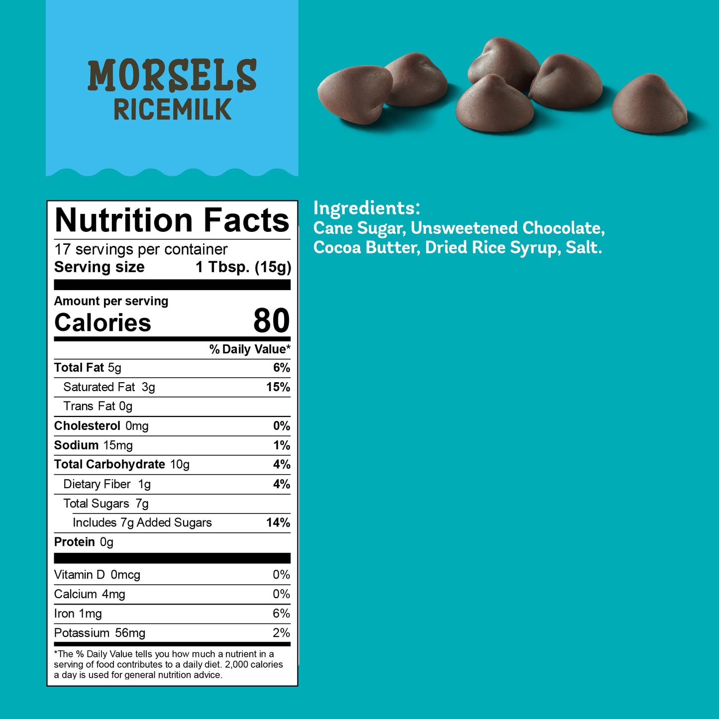 Enjoy Life Ricemilk Baking Morsels, Milk Chocolate, Soy, Nut, Gluten & Dairy free, Non GMO, Plant Based, Vegan, 9 Oz (Pack of 6), Make & Bake The Best Brownies, Cakes, Cookies, Pancakes, Oatmeal, & More