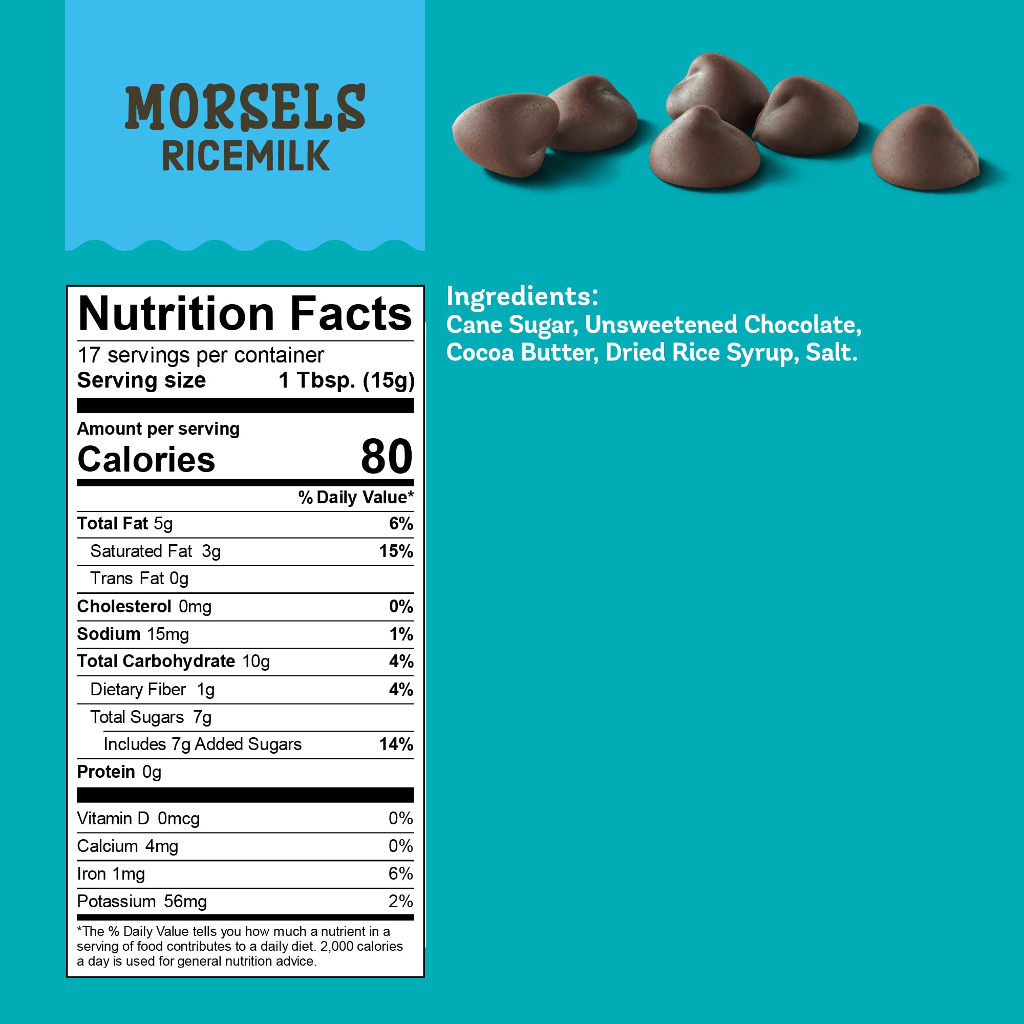 Enjoy Life Ricemilk Baking Morsels, Milk Chocolate, Soy, Nut, Gluten & Dairy free, Non GMO, Plant Based, Vegan, 9 Oz (Pack of 6), Make & Bake The Best Brownies, Cakes, Cookies, Pancakes, Oatmeal, & More