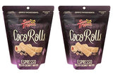 Sun Tropics Non-GMO Rolled Coconut Wafer Rolls 4oz, 2 Pack (Espresso)