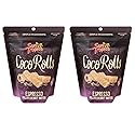 Sun Tropics Non-GMO Rolled Coconut Wafer Rolls 4oz, 2 Pack (Espresso)