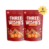 Three Wishes Granola - 13g of Protein & 4g of Sugar - Healthy Breakfast & On-the-Go Snack - Vegan, Kosher, & Grain-Free (8 Ounce Bags, Pack of 2)
