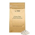 Pure Original Ingredients 9 Grain Flour (3 lb), Bread, Dough, Storable, Transportable, No Additives or Fillers