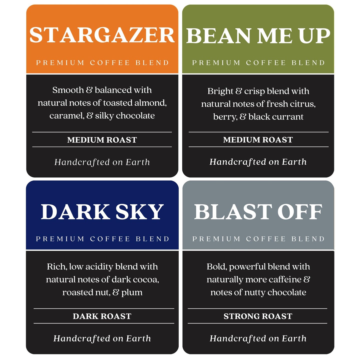 Copper Moon Single Serve Coffee Pods for Keurig K-Cup Brewers, Light, Medium & Dark Roast, Discovery Variety Pack, 80 Count