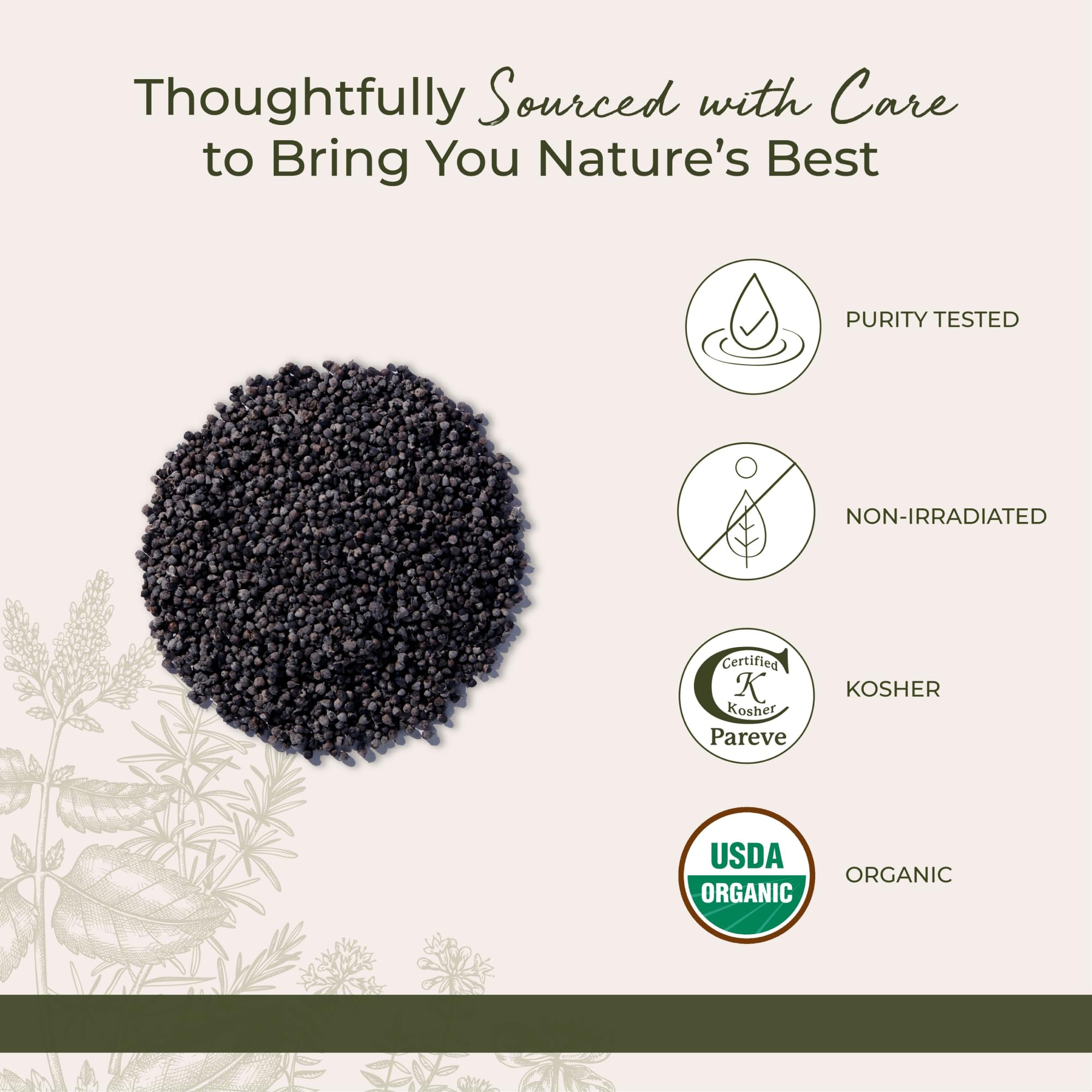 Starwest Botanicals Organic Chaste Tree Berries Whole, 1 Pound