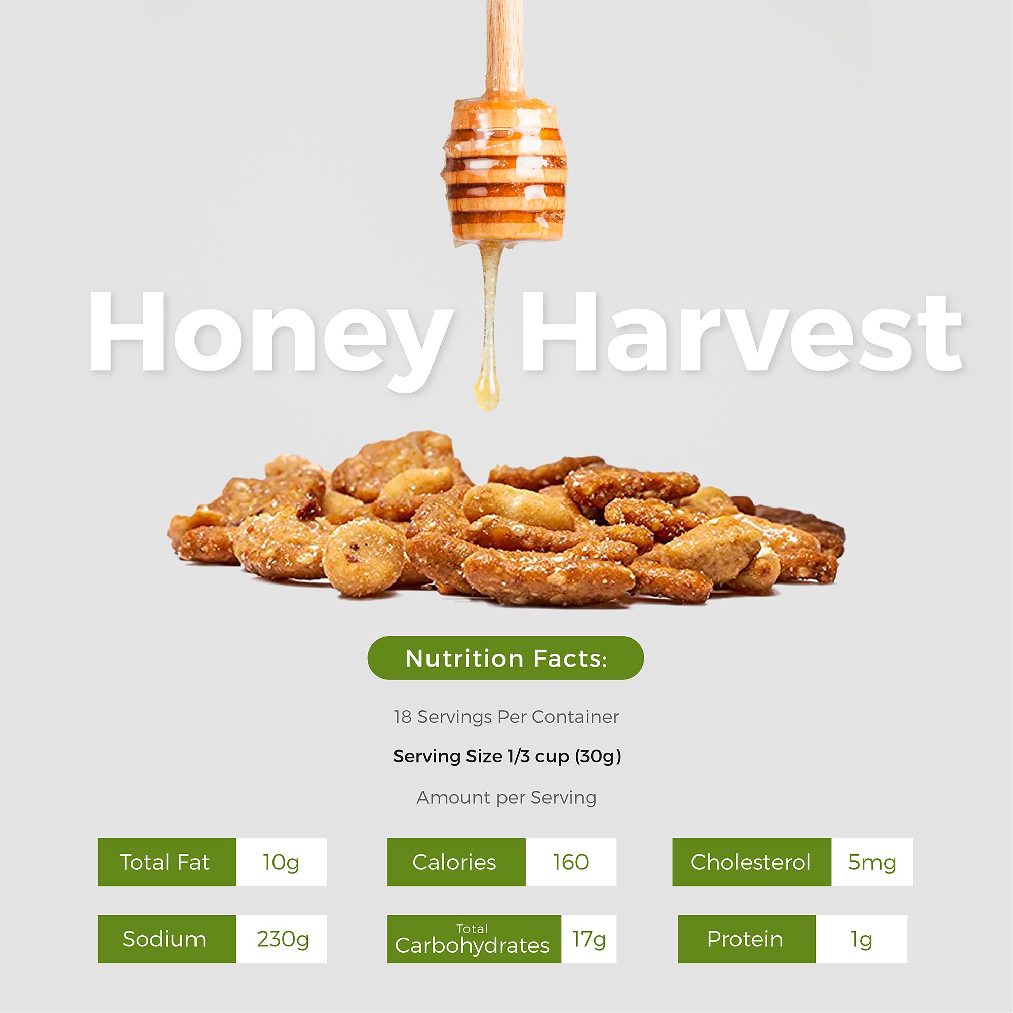 Oregon Farm Fresh Snacks Honey Roasted Mixed Nuts Snack Mix - Locally Made Honey Roasted Peanuts, Toffee Peanuts & Sesame Sticks Snacks - Perfect