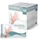 SPRINGCARE Vinyl Gloves, Disposable Gloves, Comfortable, Latex and Powder Free (Medium) - Pack of 1000