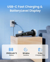 Leebein Electric Spin Scrubber, Cordless Cleaning Brush with 8 Replaceable Brush Heads, Tub and Floor Tile Power Scrubber Dual Speed with Adjustable