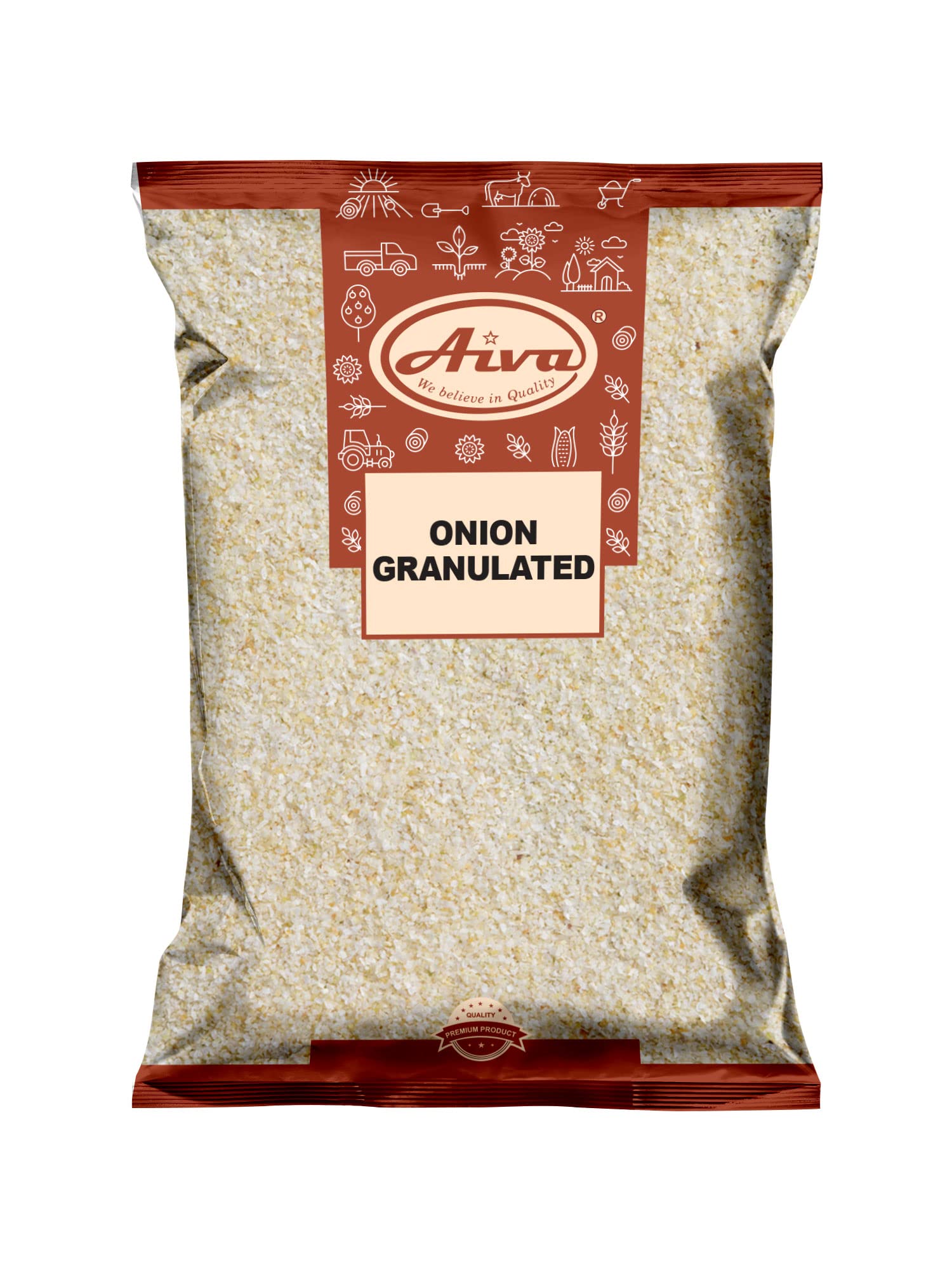 Aiva Onion Granulated | Coarse Seasoning for Cooking Sauces Marinades | Savory Recipes Everyday Use | 4 lb Pack Of 10 (4 lb Pack Of 10)