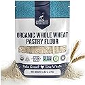 Great River Milling Organic Whole Wheat Pastry Flour | Soft Texture, Lower Gluten | USDA Organic, Non-GMO, Kosher | Ideal for Muffins, Cookies, Cakes