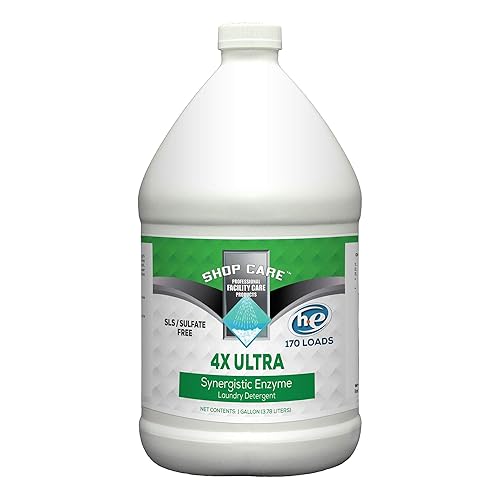 Shop Care 4X ULTRA Synergistic Enzyme Laundry Detergent-Professional Strength 4X concentrate (170 loads/128 oz) 7 Synergistic Enzymes