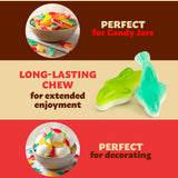 Gummy Sharks | 1-Pound Bag | Dye Free ?andy | Assorted Fruit Gummy Candy | Shark Gummies for Goodie Bags, Gifting & Snacking | Strawberry, Lemon