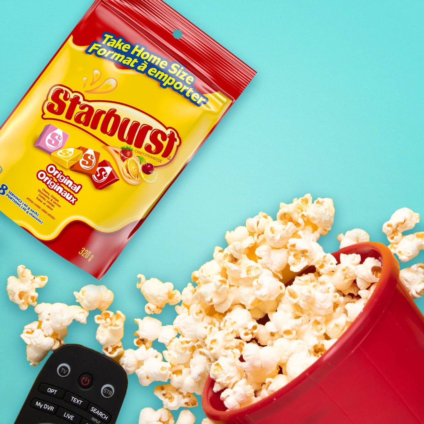 Starburst Original Fruit Chews Candy, Stand Up Pouch, 320g/11.3oz, (Imported from Canada)