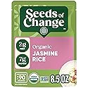 SEEDS OF CHANGE Certified Organic Jasmine Rice, Organic Food, 8.5 OZ Pouch