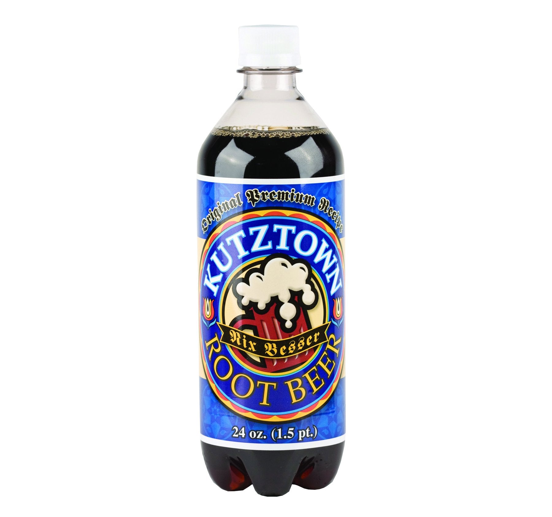 AmishTastes Root Beer, Kutztown "Nix Besser" PA Dutch Style, 24 Oz. (Pack of 4)