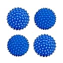 Eco Laundry Dryer Balls Reusable Silicone Soft Washing Balls Fabric Softener Alternative for Quick Drying (4 Packs)