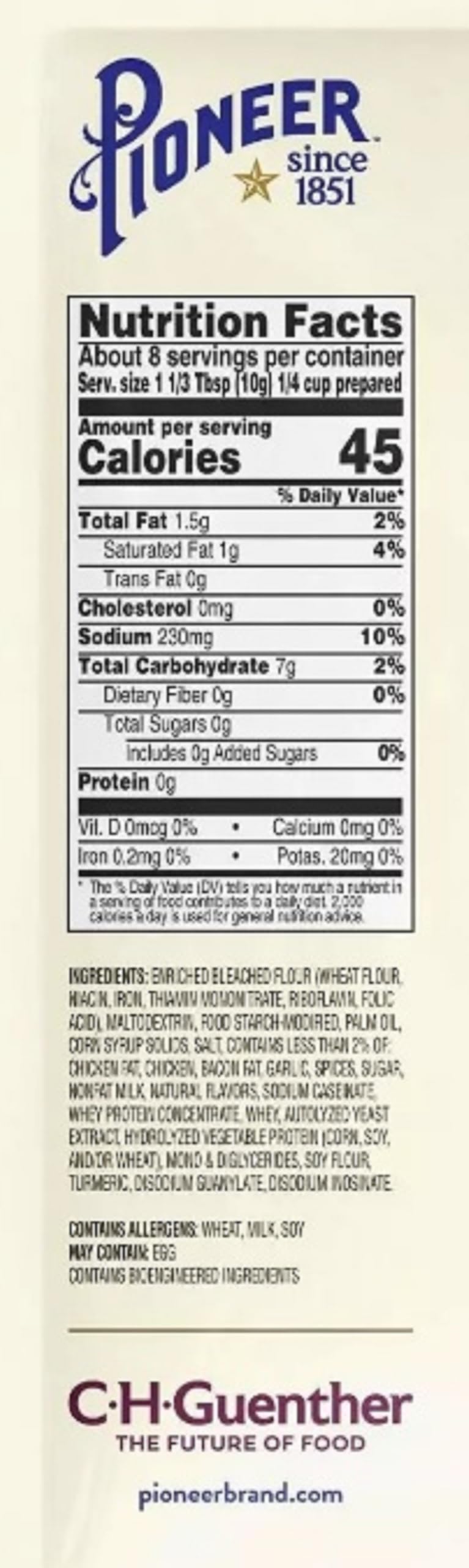 Pioneer Gravy & Seasoning Mixes - 2 packages (Country 2.75oz)