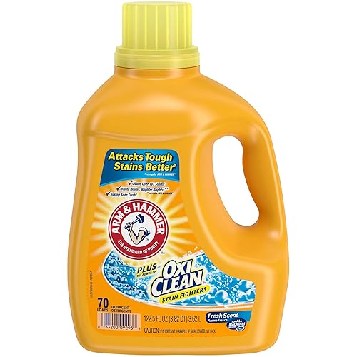 Arm & Hammer Liquid Laundry Detergent Plus OxiClean, Fresh Scent, 70 loads