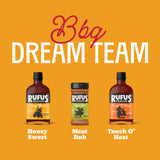 Rufus Teague BBQ Sauce and Rub Cooking Gift Set, Saucin' & Rubbin' 3pk Tote
