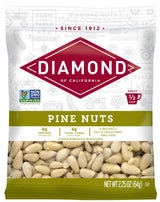 Diamond of California Shelled Pine Nuts, Raw Unsalted Pine Nuts for Pesto, Baking, Snacking, and Salads, 2.25 oz.