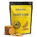 Craize Sweet Corn Crisps | Gluten Free, Vegan, Kosher, Toasted Corn Crackers | 4 oz each