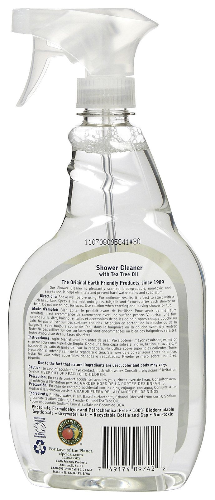 Earth Friendly Products Shower Cleaner Spray - 22 oz