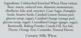 Rustic Bakery, Crisps Citrus Ginger Thyme, 5 Ounce