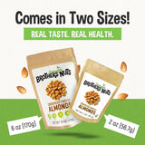 Brothers Nuts Crackled Cheezy Almonds - Organic, Sprouted Almonds - Healthy Keto Snack - Vegan, Gluten-Free, Kosher - No Preservatives - 6 oz