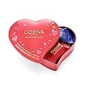 Godiva Masterpiece Heart Chocolate Gift Tin, Assorted Milk & Dark Chocolate with Ganache, Keepsake Gift for Birthday, Holidays, 7pc