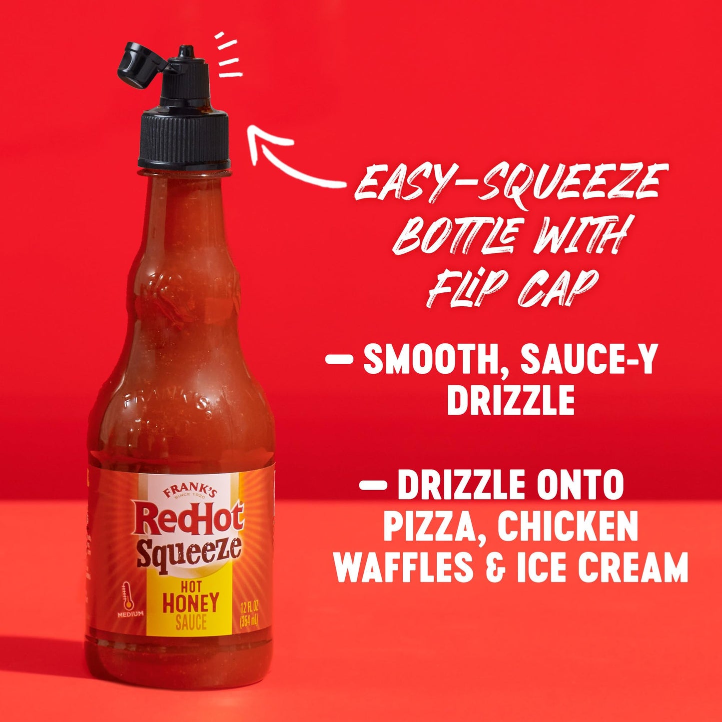 Frank's RedHot Squeeze Hot Honey Sauce, 12 fl oz