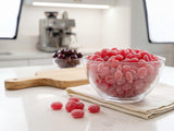 Sanded Wild Cherry Drops 2 lb - Sweet & Tart Cherry Hard Candy with Sugar Coating, Old Fashioned Cherry - Bulk for Bowls, Parties & Snacking