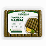 IEATWORLD Stuffed Dolma Collection - Ready to Cook Rice-Stuffed Vegetables, Mediterranean Style (2 Pack, Stuffed Grape Leaves)