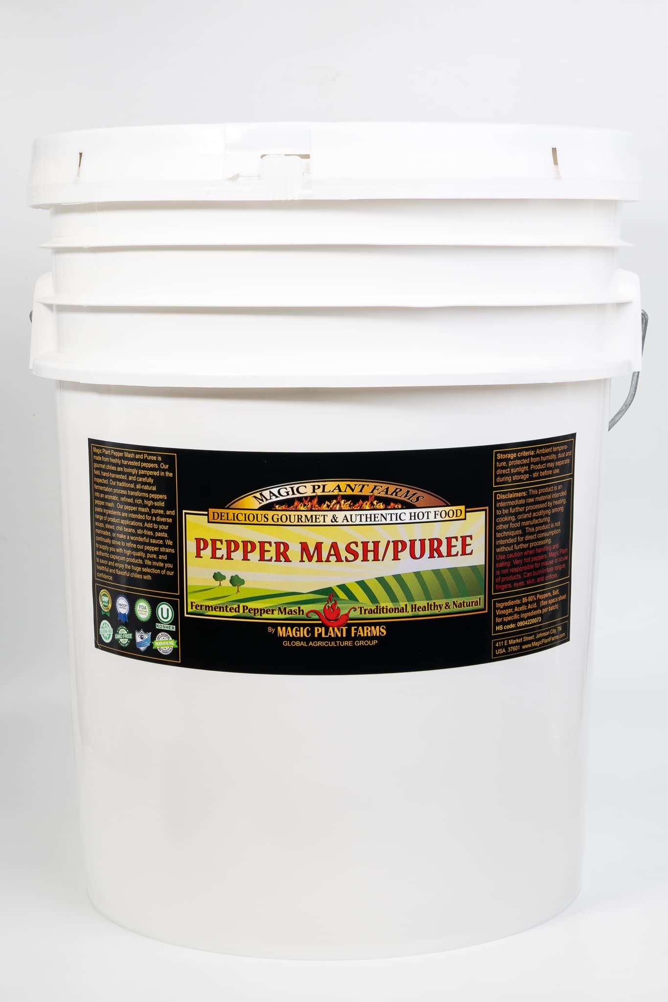 Magic Plant Red Ghost Pepper Puree - aka Bhut Jolokia | Embrace the Super Hot Ghostly Bite | 1M SHU | Distinctive Rich Fruity Flavor | Fresh Pepper