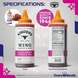 Kinder’s Black Cherry Chipotle BBQ Wing Sauce & Dip 3 Pk (46.5 oz) Great to Dip Toss Glaze & More + Barbecue Masters & Bottle Opener (5 Items)!
