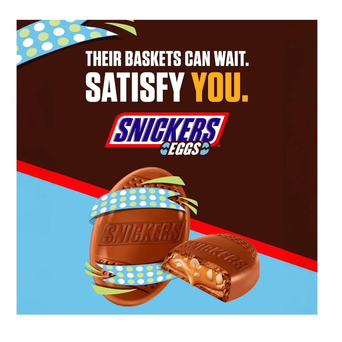 Snickers Eggs - Pack of 2-6 Eggs in Each Pack - Delicious Classic Taste - Perfect for Easter Baskets - Individually Wrapped