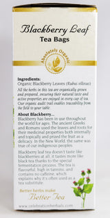 CELEBRATION HERBALS Blackberry Leaf Organic 24 Bag, 29g/1.02 oz
