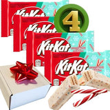 (PACK OF 4) Kit Kat Chocolate Peppermint Stick Candy Bars - New Limited Holidays Flavor - Naturally Flavored -1.4oz Each Bar- Comes Inside a Gift Box