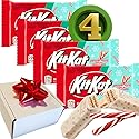 (PACK OF 4) Kit Kat Chocolate Peppermint Stick Candy Bars - New Limited Holidays Flavor - Naturally Flavored -1.4oz Each Bar- Comes Inside a Gift Box