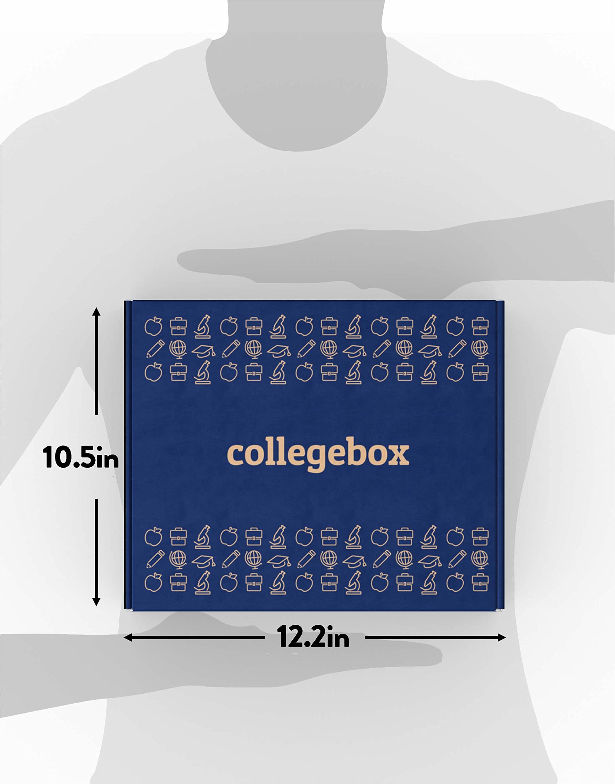 COLLEGEBOX Snack Box (45 Count) Variety Pack Care Package Gift Basket Adult Kid Guy Girl Women Men Birthday College Student Office School Graduation