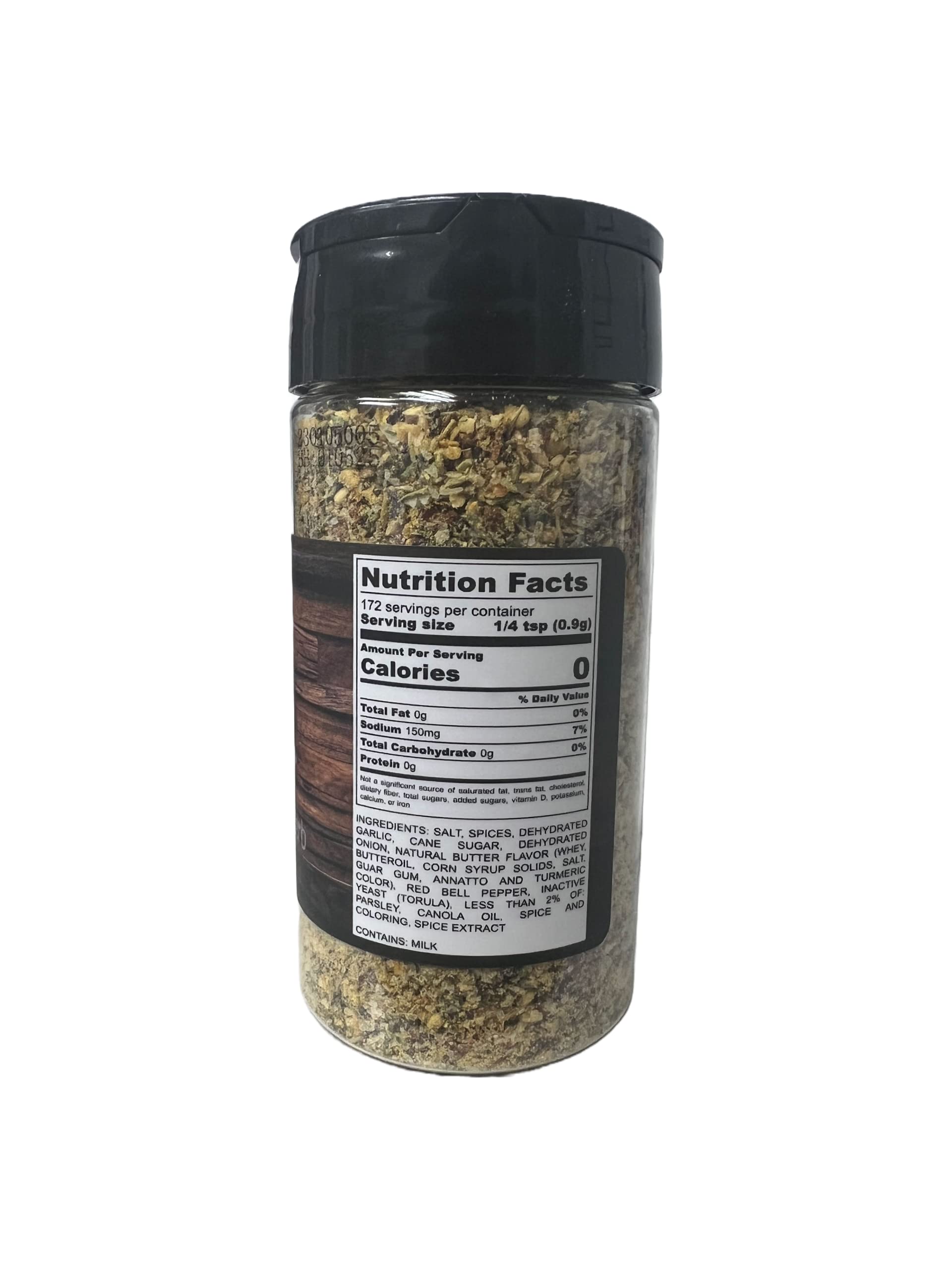 Hi?West Montana Buttery Herb BBQ Seasoning Rub - 5.5 oz Shaker Jar | Garlic, Onion, Butter Flavor, Parsley & Red Bell Pepper | Savory Herb Rub