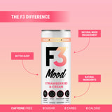 F3 Mood Variety Pack - Functional Sparkling Juice Drink with Powerful Nootropics to Reduce Stress, BCAAs for Muscle Recovery, and Chamomile & Valerian