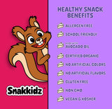 Snakkidz Organic Birthday Cake Chewy Granola Bars, 45 Count, Gluten Free Granola Bar, Nut and Allergen Free, Low Sugar, Made with Avocado Oil